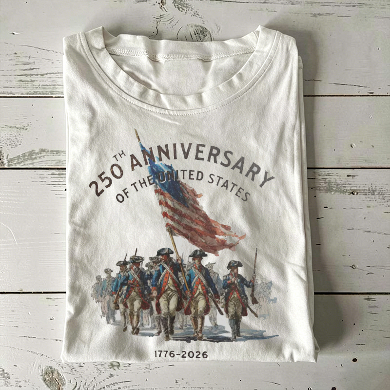 America 250th Anniversary Revolutionary War Soldiers T-shirt