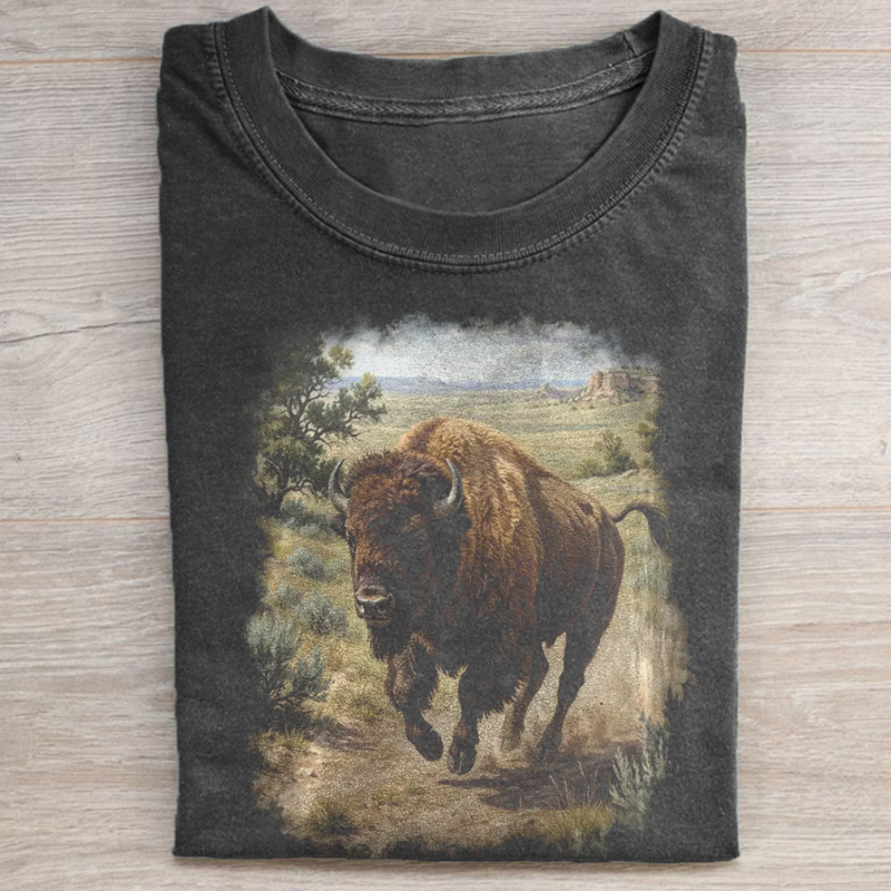 Vintage Prairie Bison T-shirt