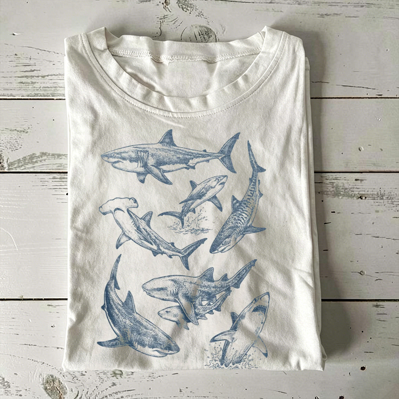 Vintage Shark Graphic T-shirt
