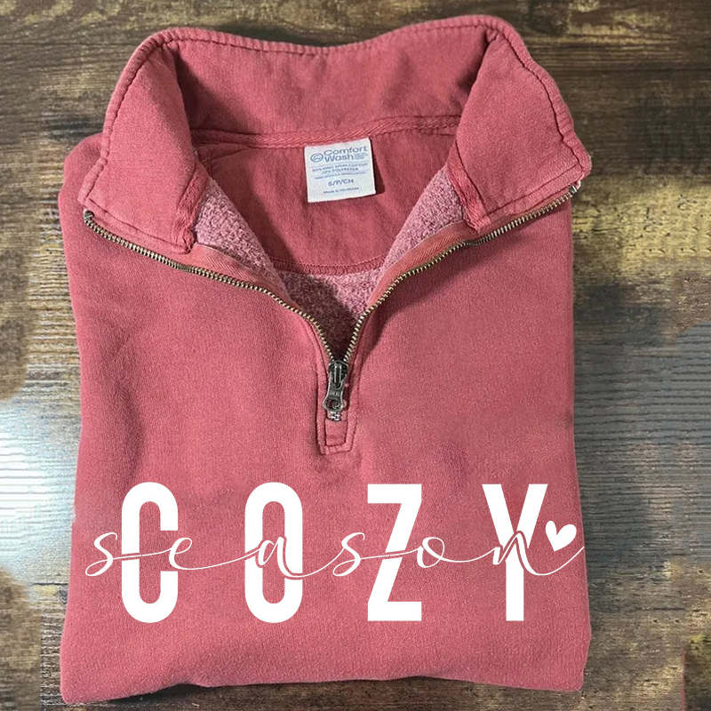 Cozy Season Zip Sweatshirt