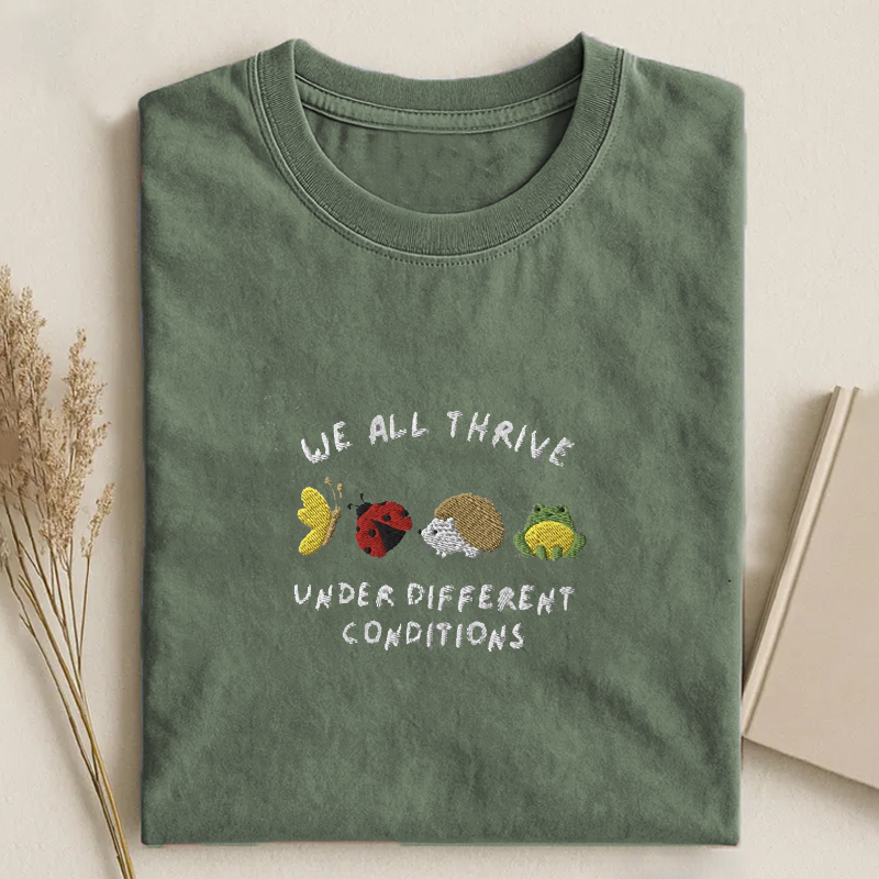 Autism Embroidered Shirt Neurodivergent T-shirt