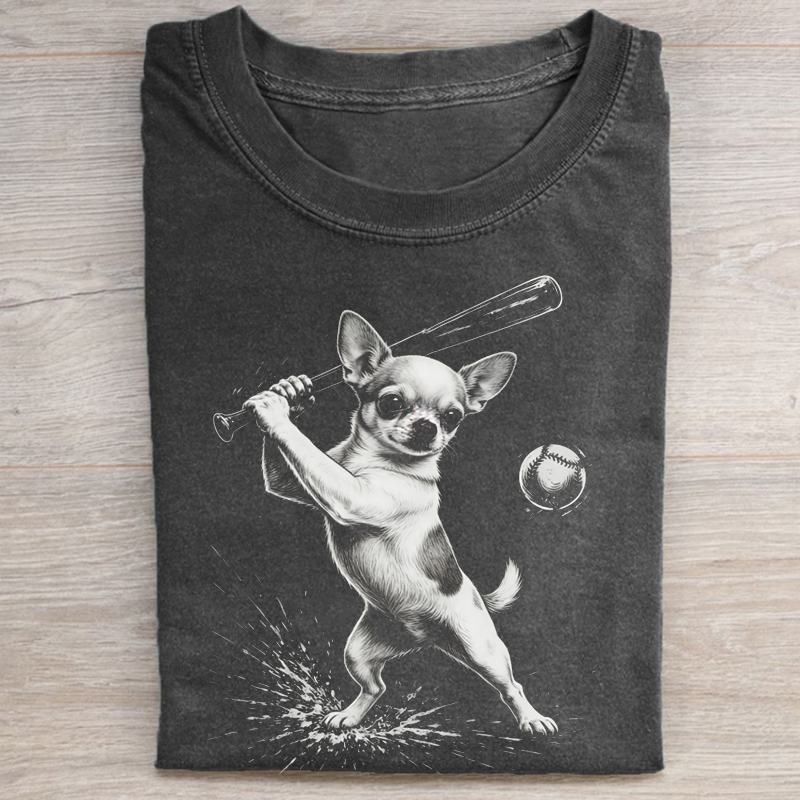 Vintage Tiger Playing Baseball T-shirt