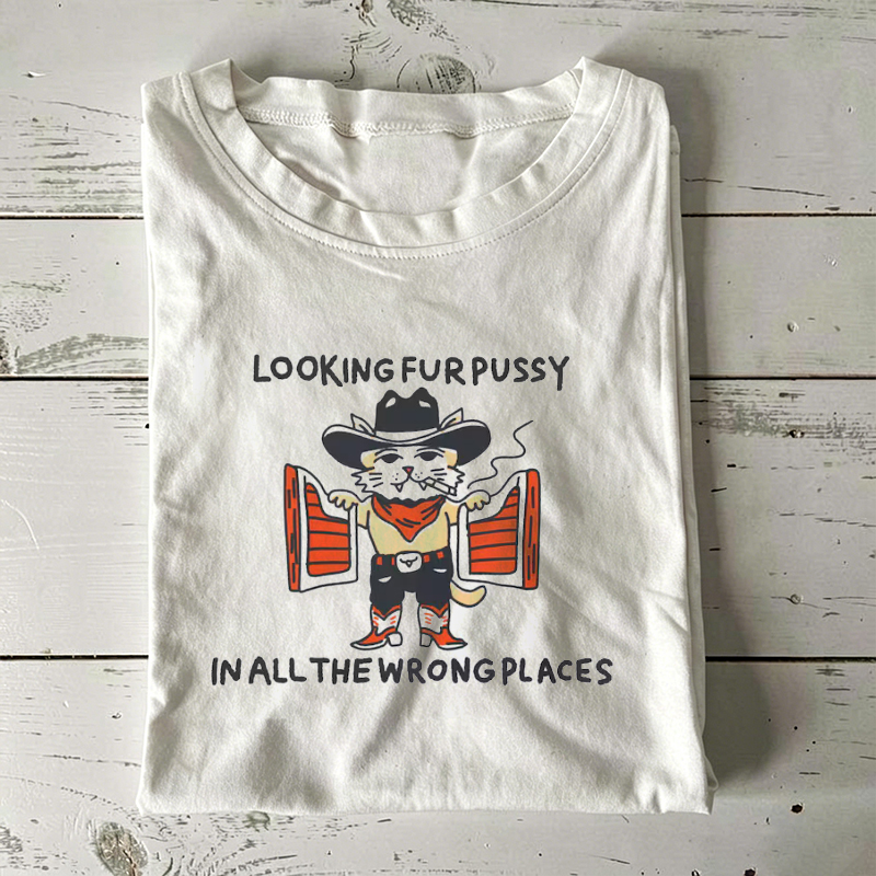 Cowboy Cat Graphic T-shirt