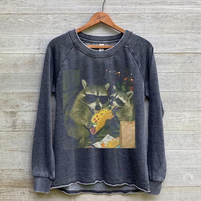 Raccoon Eating Tacos Sweatshirt
