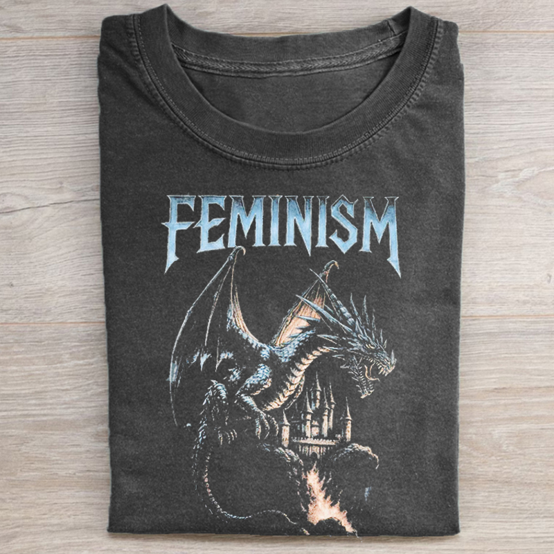 Feminism Dragon T-shirt