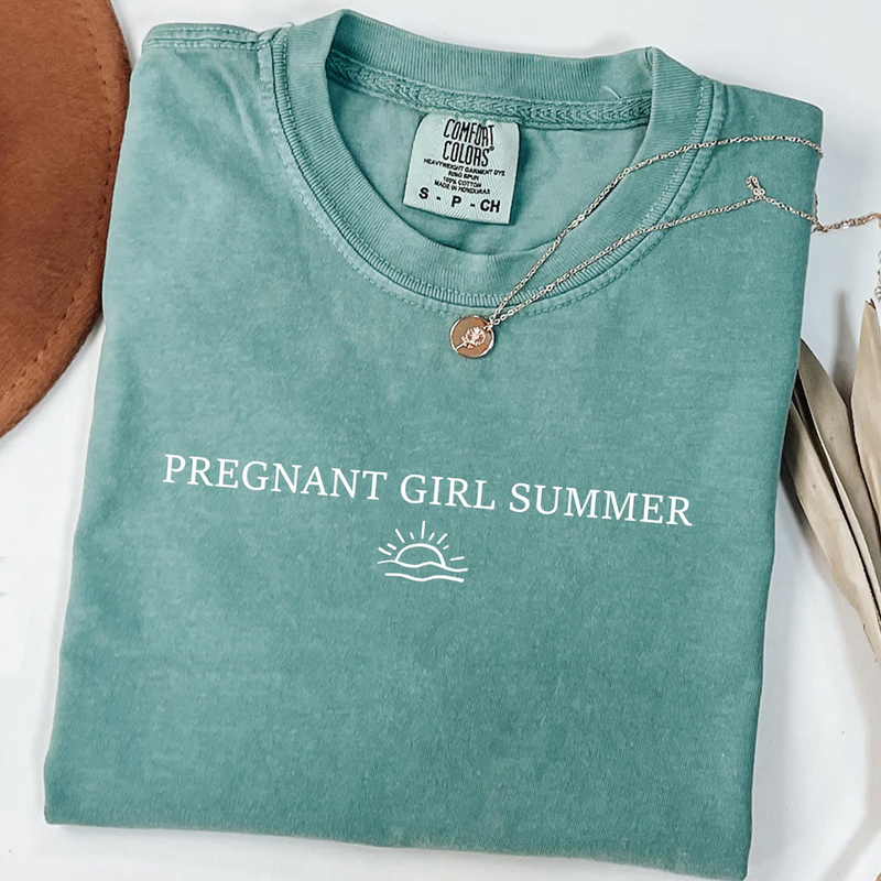 Pregnant Girl Summer T-shirt