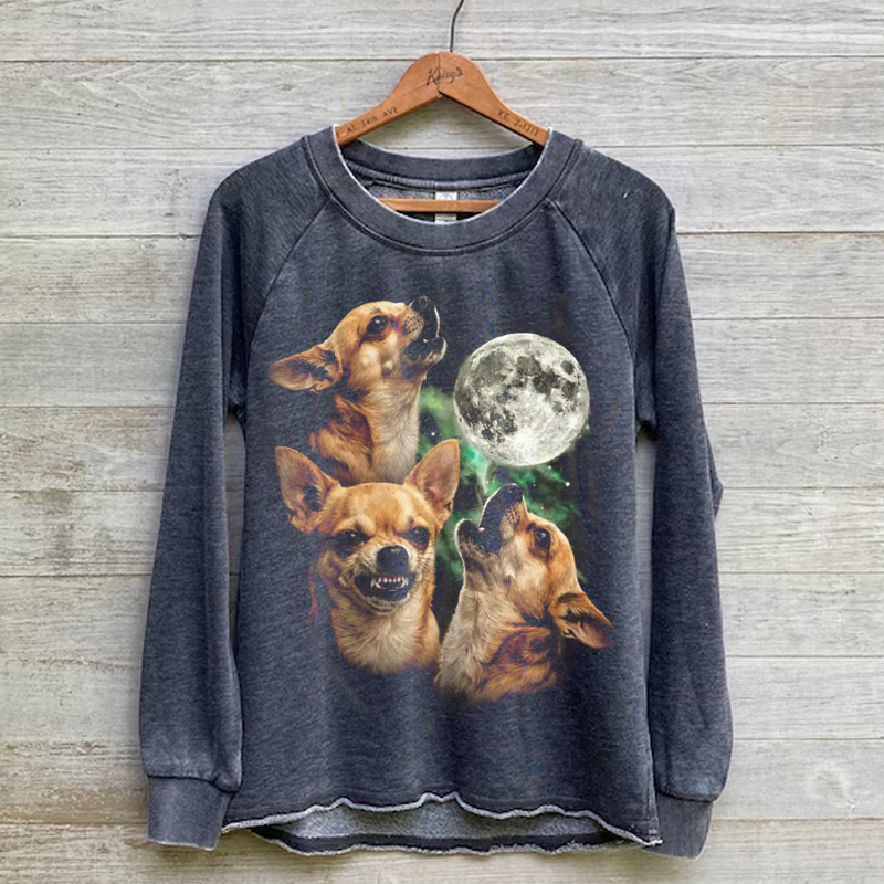 90s Three Chihuahuas Sweatshirt