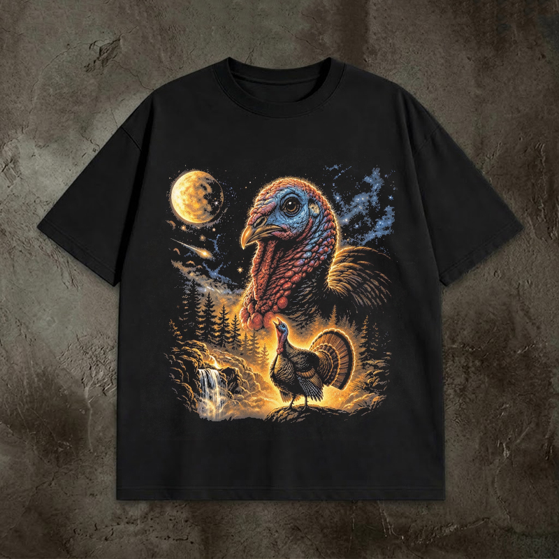 Turkey Howling to the Moon T-Shirt