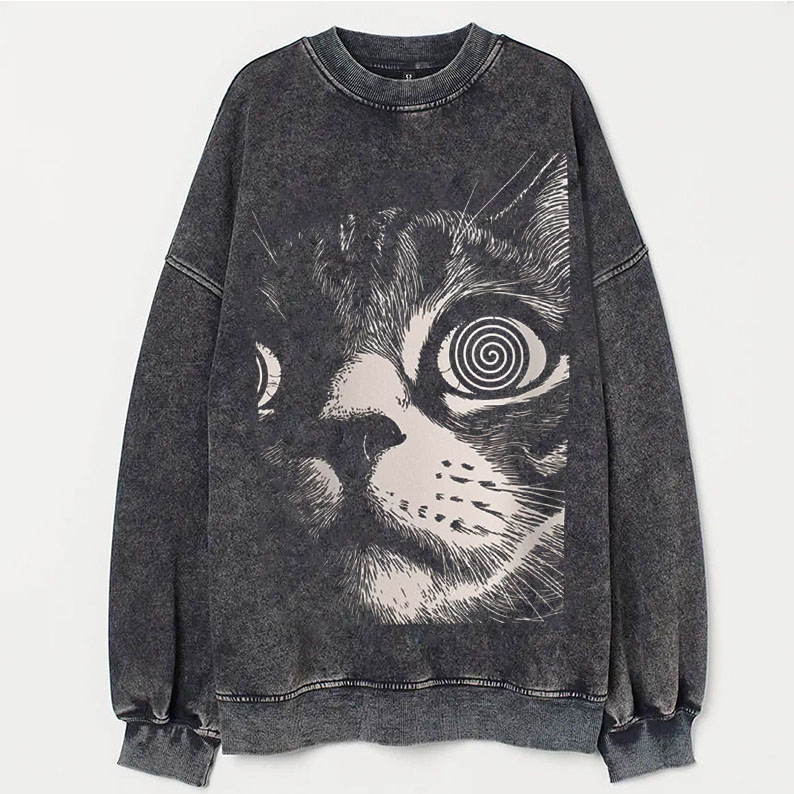 Psychedelic Cat Sweatshirt
