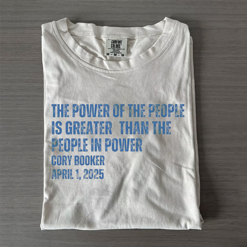 Cory Booker Quote Power Of The People T-shirt