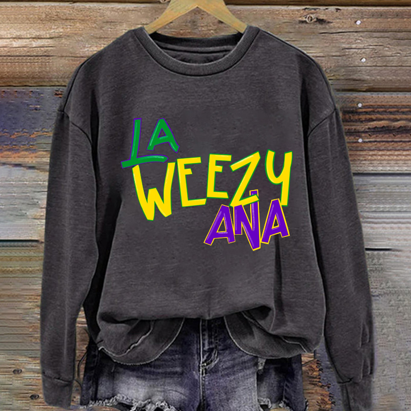Retro Style Mardi Gras Sweatshirt