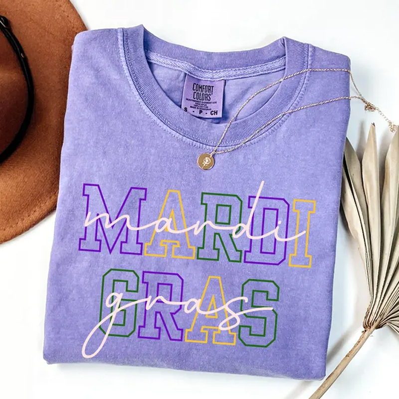 Retro Style Mardi Gras Sweatshirt