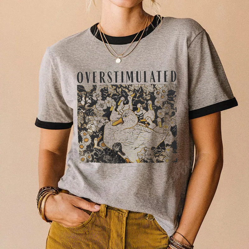 Overstimulated Mama Duck T-shirt