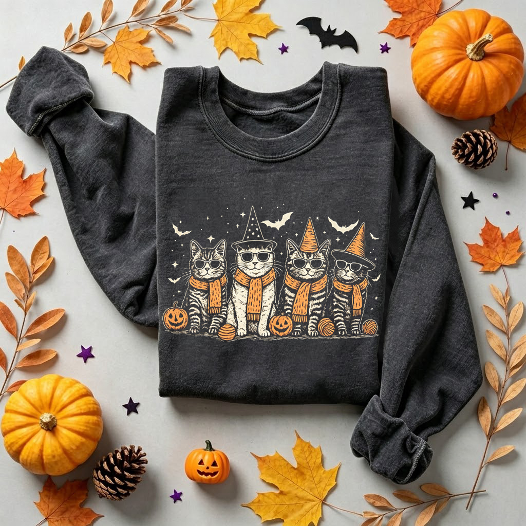 Cat Halloween Sweatshirt