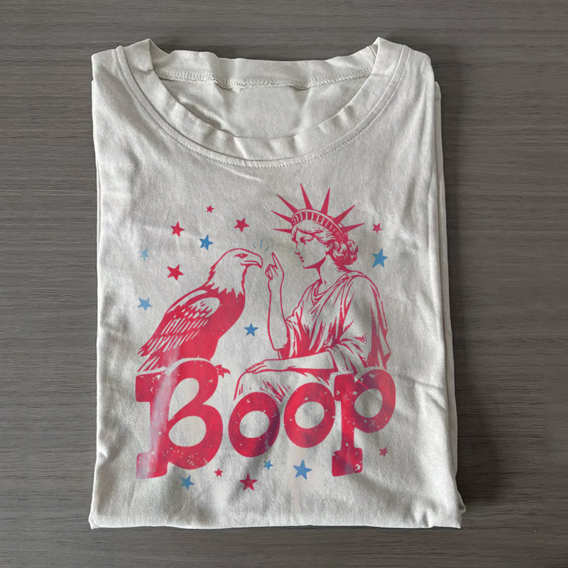 Statue of Liberty and Eagle Funny T-shirt