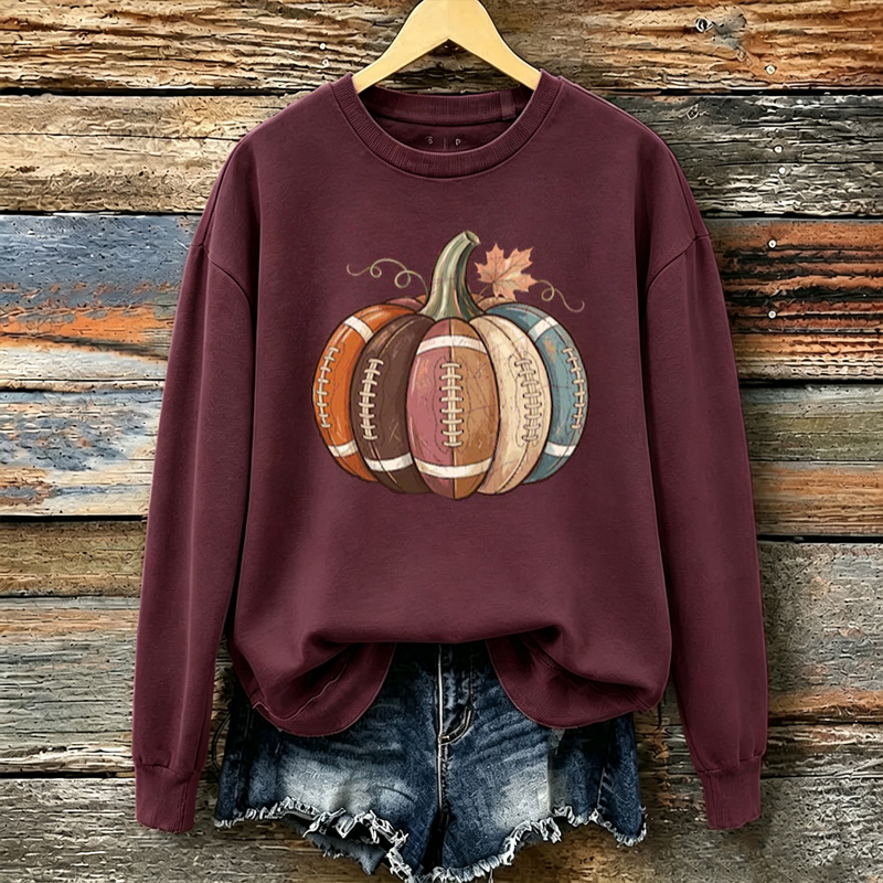 Game Day Football Pumpkin Sweatshirt