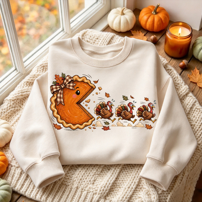 Thanksgiving Turkey Pie Sweatshirt