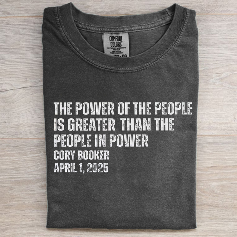 Cory Booker Quote Power Of The People T-shirt