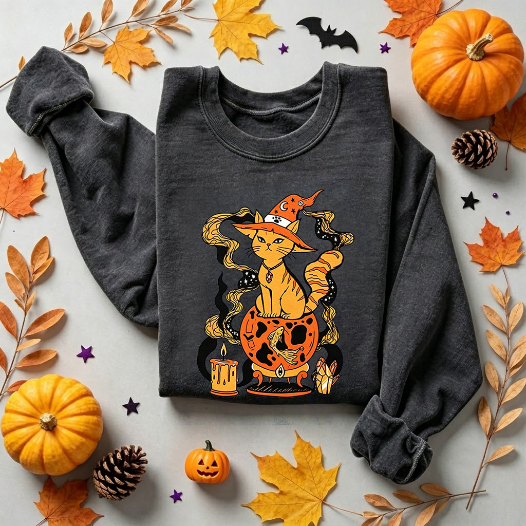 Midnight Spell Cat Sweatshirt