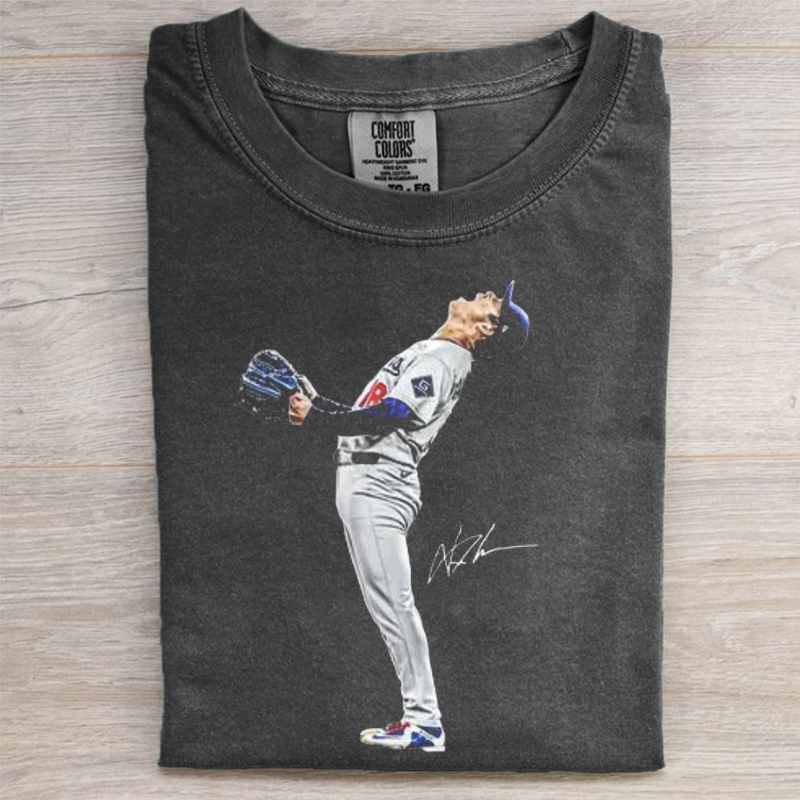 Retro Style LA Baseball T-shirt