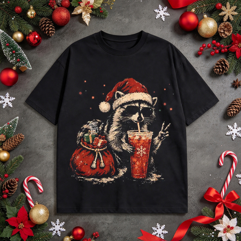 Christmas Raccoon Shirt