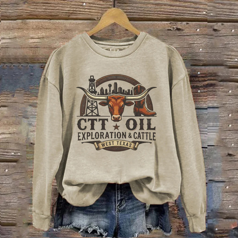 CTT Oil Exploration & Cattle Sweatshirt