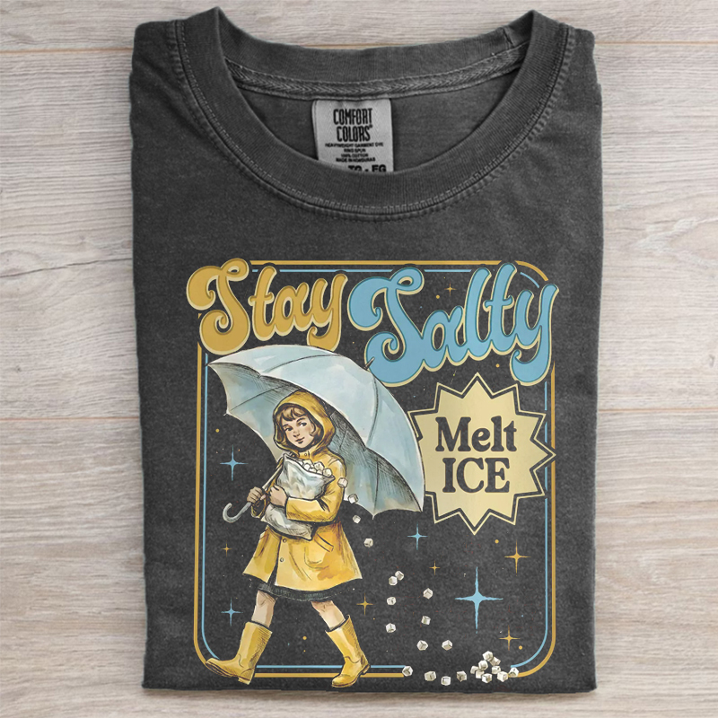 Subtle Anti Ice Stay Salty Protest T-shirt
