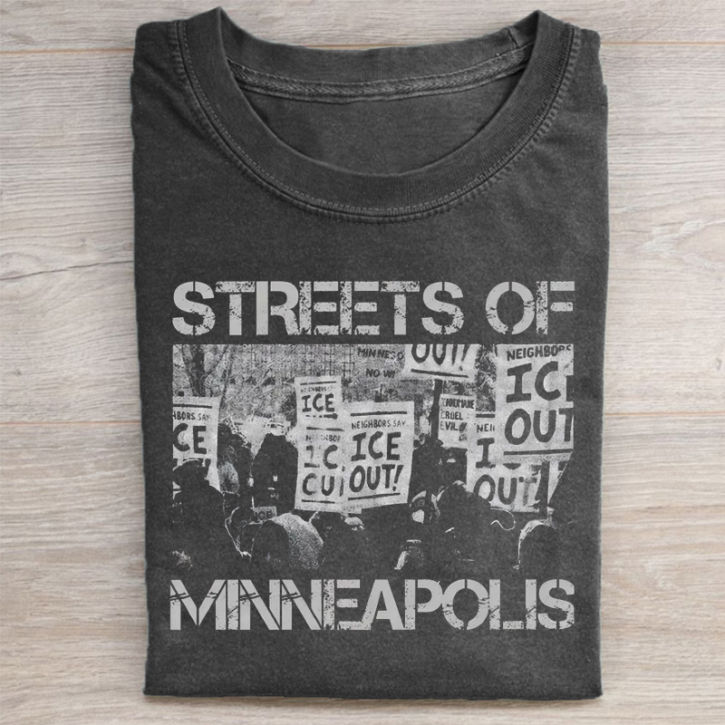 Bruce Streets Of Minneapolis Right Now T-shirt