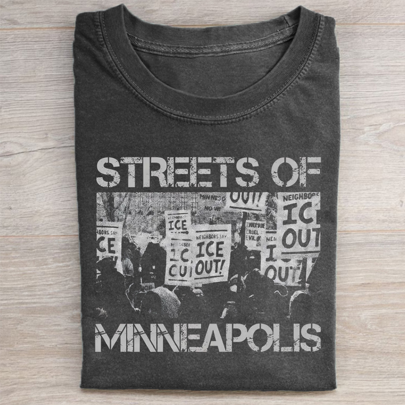 Bruce Streets Of Minneapolis Right Now T-shirt