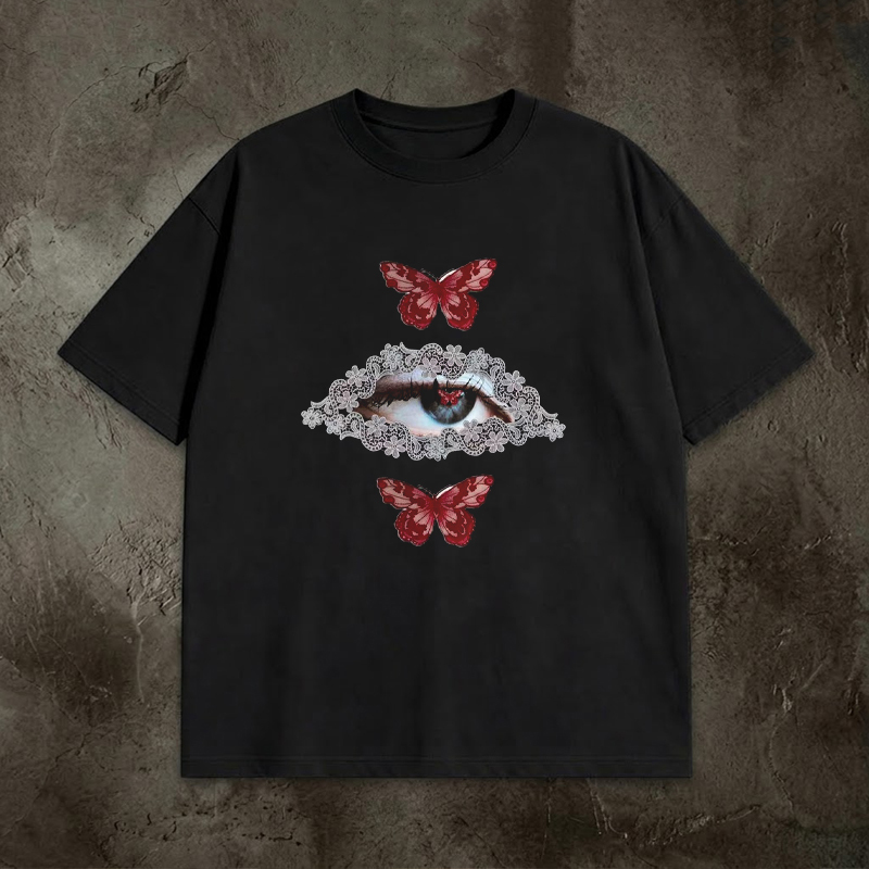 Cursed Butterfly Eye Halloween T-Shirt