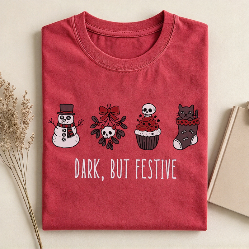 Dark, But Festive Goth Christmas Shirts