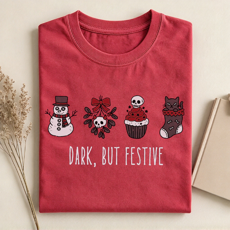 Dark, But Festive Goth Christmas Shirts
