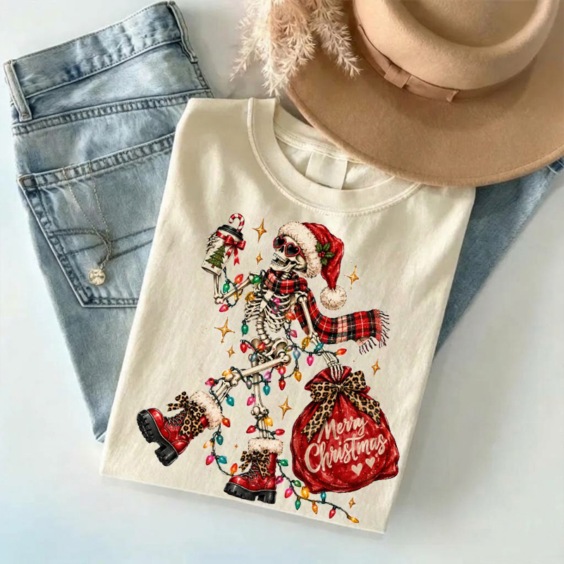 Funny Christmas Skeleton shirt