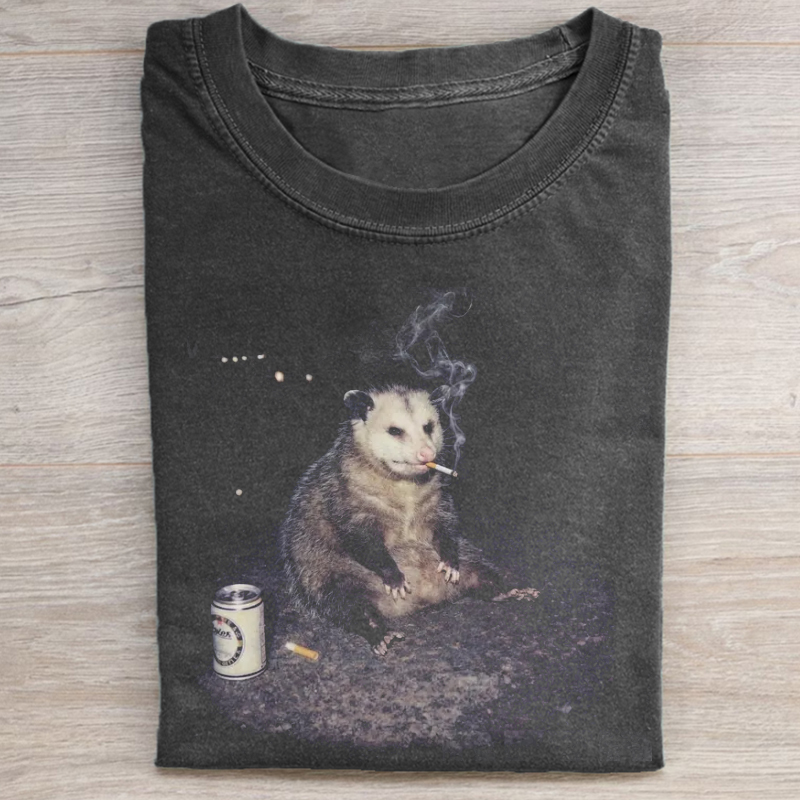 Smoking Possum Meme T-shirt
