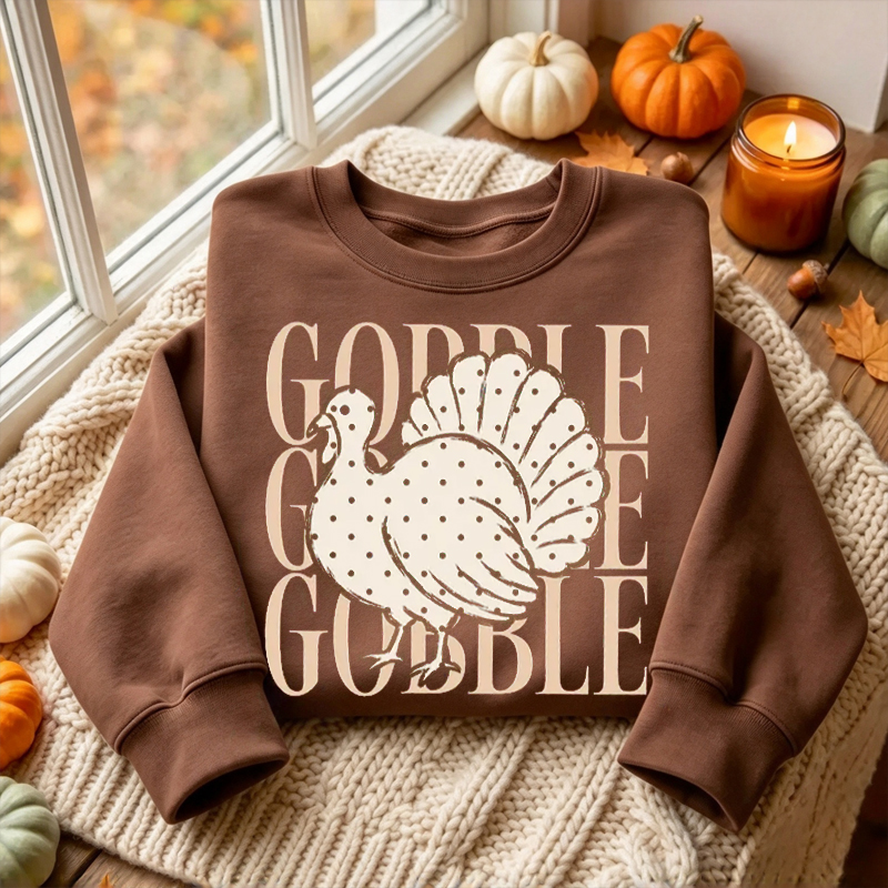Gobble Gobble Turkey Sweatshirt