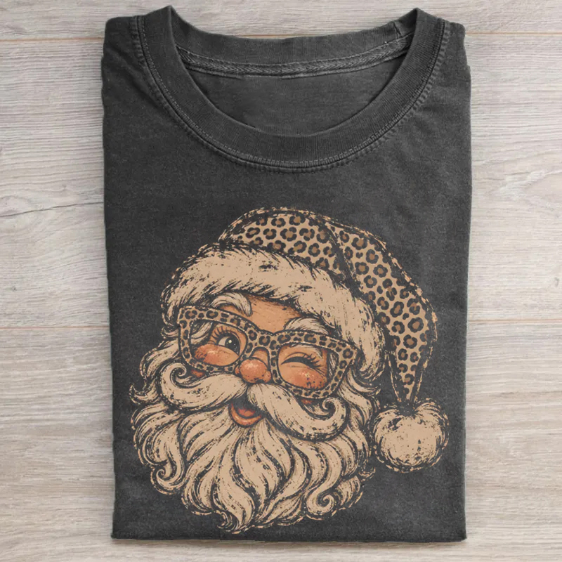 Leopard Santa Shirt