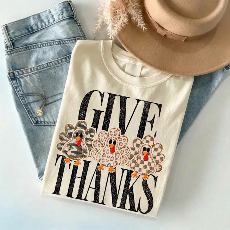 Give Thanks Turkey Shirt