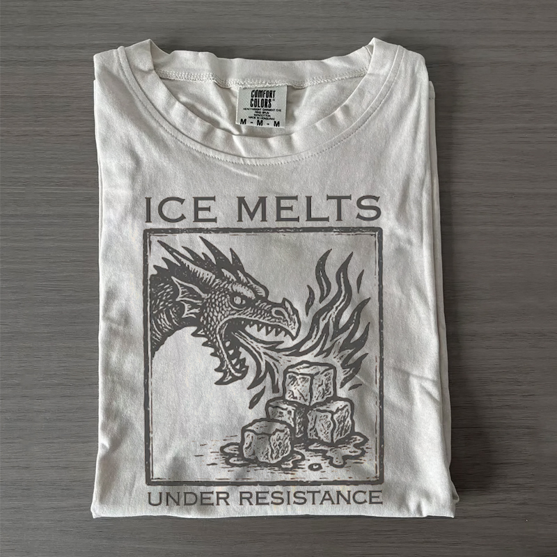 Ice Melts Under Resistance Anti ICE T-shirt 