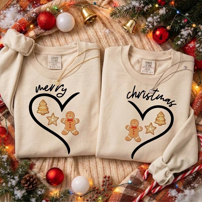 Christmas Couple Merry Christmas Sweatshirts