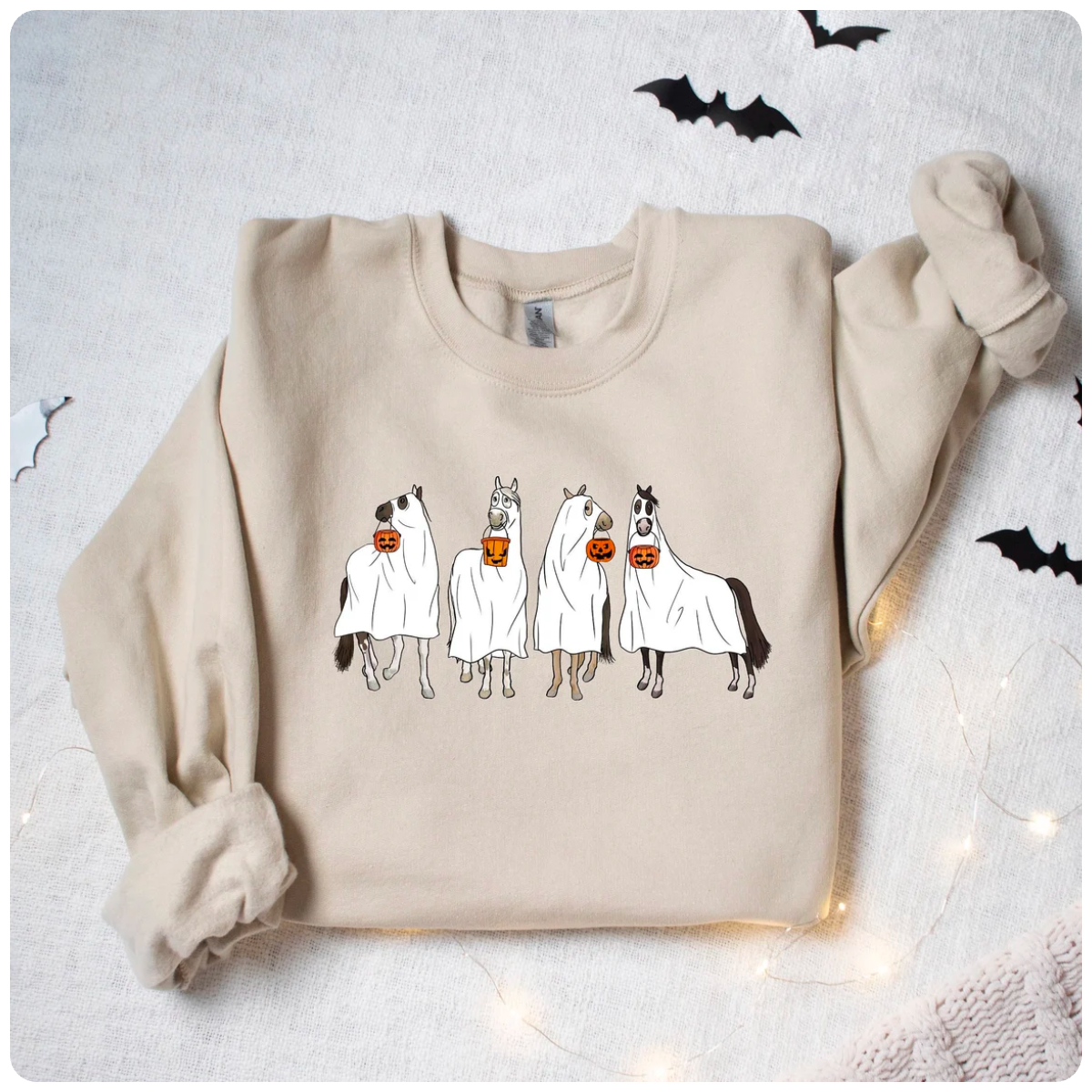 Halloween Horse Ghost Sweatshirt
