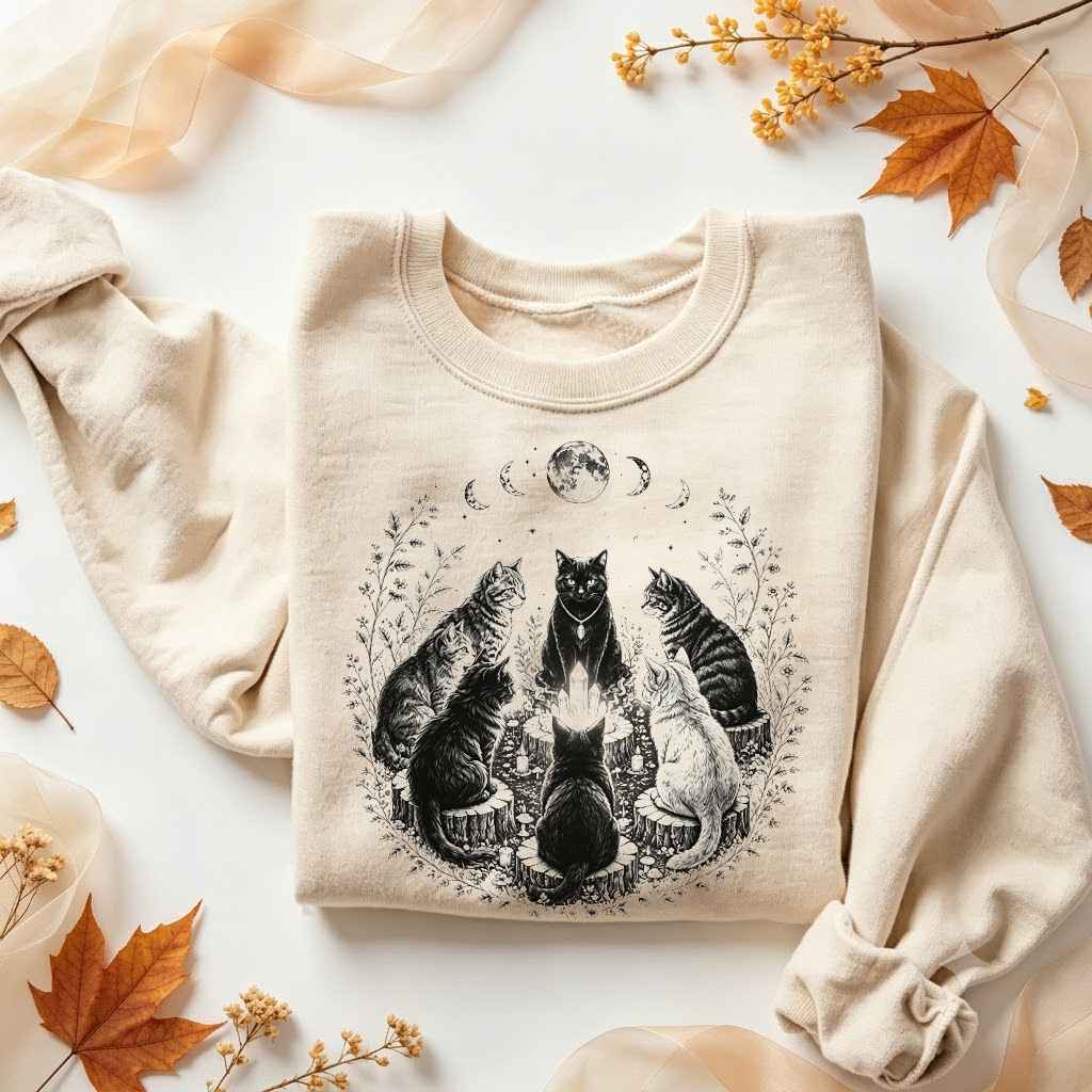 Witchy Moon Phase Sweatshirt