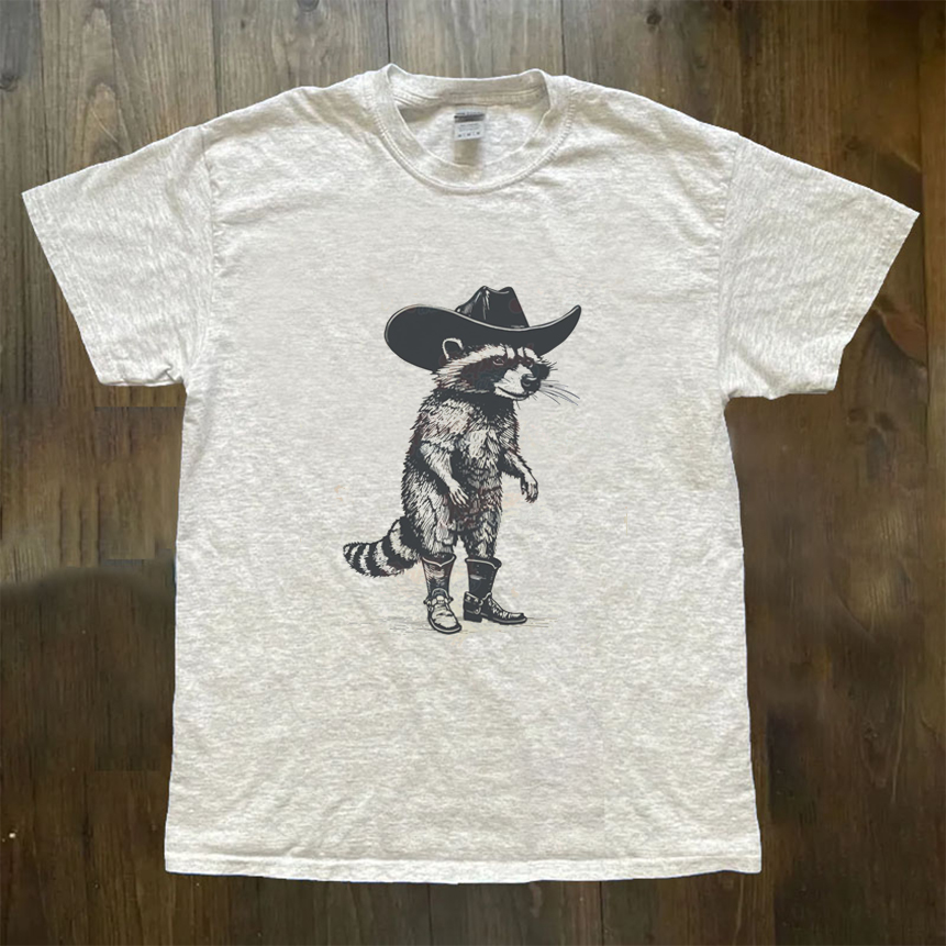 Vintage Cowboy Racoon T-Shirt