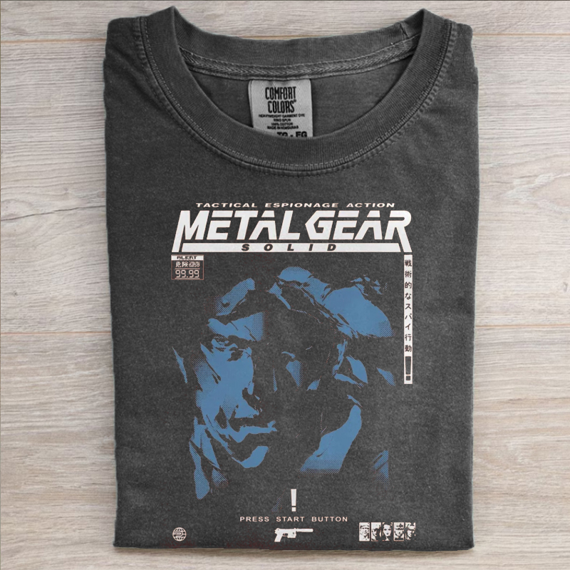 Retro MGS1 Snake T-shirt