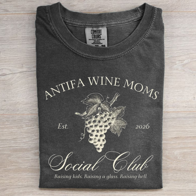 Antifa wine mom T-shirt 