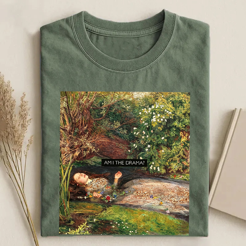 Ophelia Feminist Burn The Patriarchy Graphic T-shirt