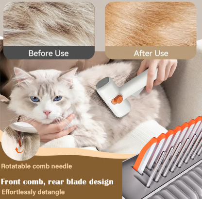 🔥2-IN-1 Pet Self-Detangling & Grooming Comb