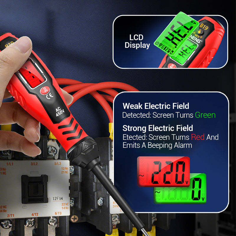 ✍️⚡Intelligent Non-Contact Voltage Tester - Safe & Efficient Electrician's Best Tool💡