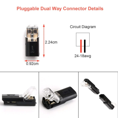 🏆Double-wire Plug-in Connector With Locking Buckle🔩🔒