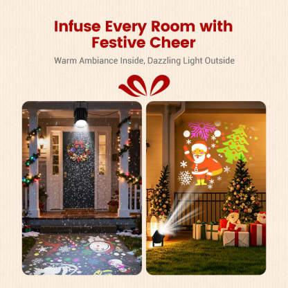 🎁Christmas Hot Sale 🎅Rotating LED Christmas Pattern Projector Light