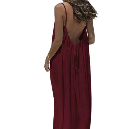 🏖️💕20K+ SOLD!⚡Women's Casual Backless Spaghetti Strap Maxi Dress🌟🌊